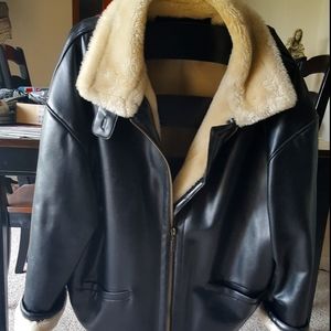 Faux-Leather winter jacket